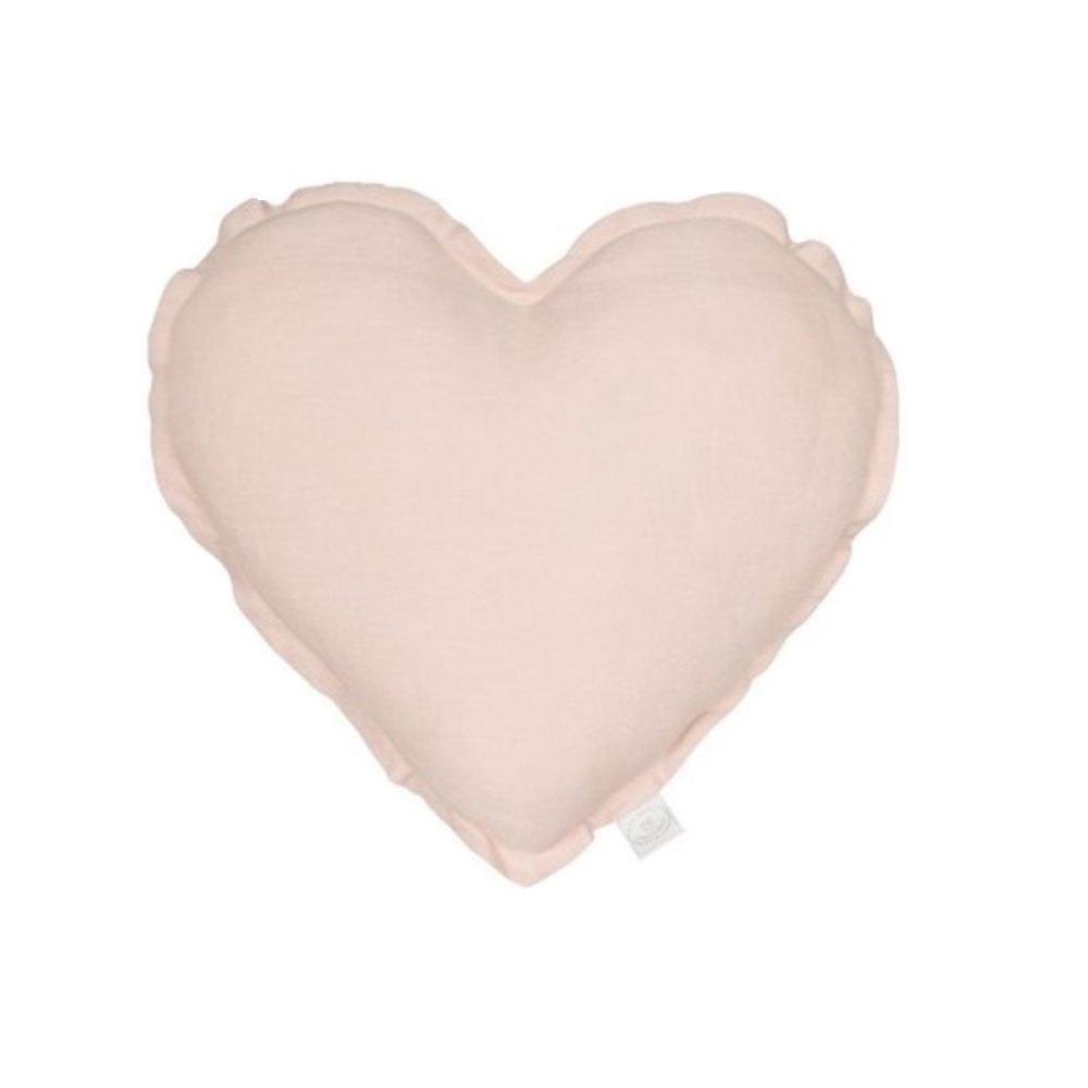 Pillow Mini Heart PN , Powder Pink - Le Petit Marché Home Furniture