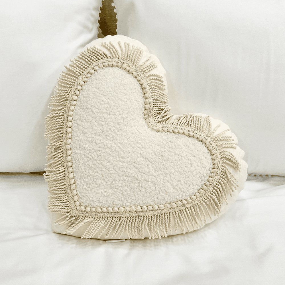 Pillow Twist Heart, Boho - Le Petit Marché Home Furniture