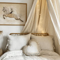 Pillow Twist Heart, Boho - Le Petit Marché Home Furniture