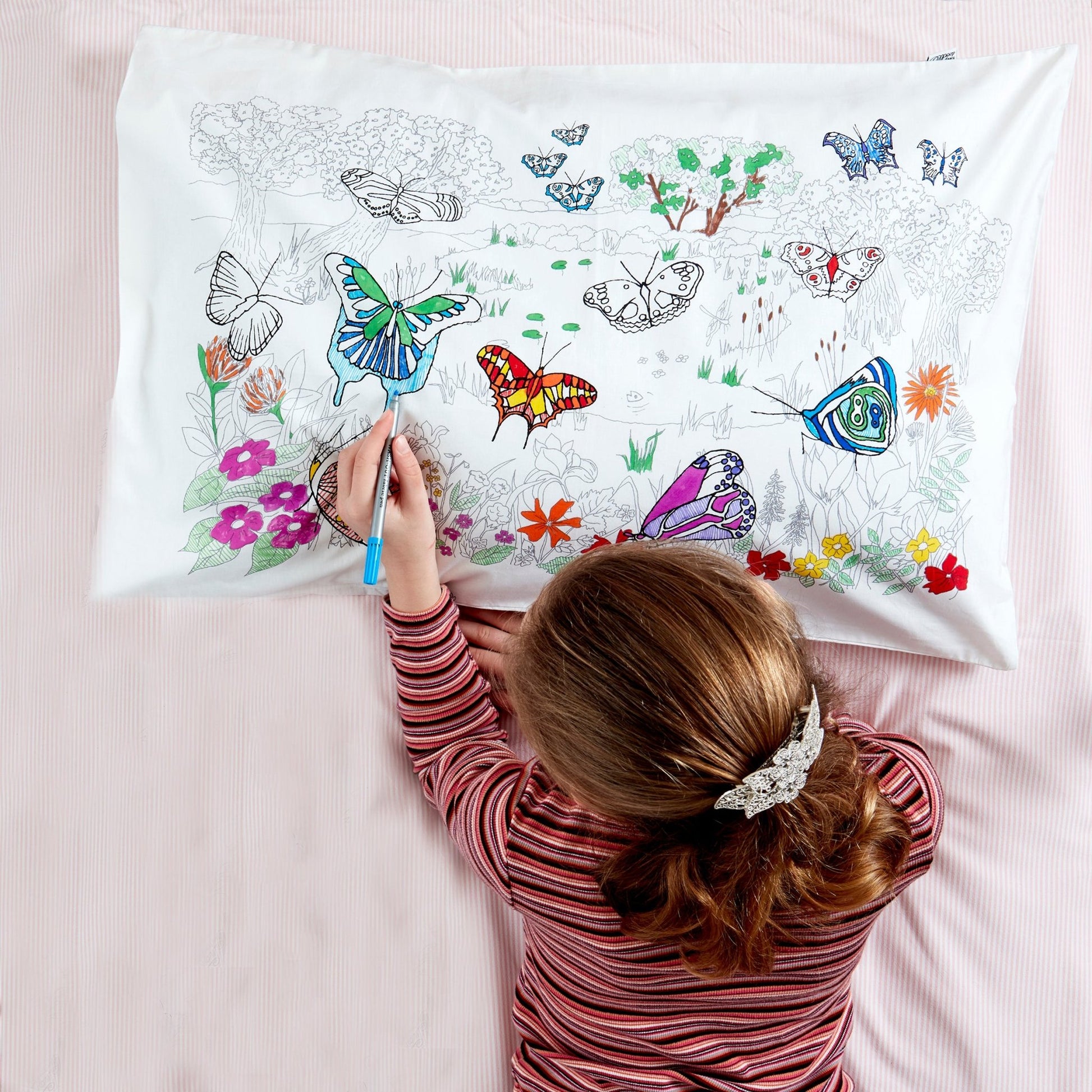 Pillowcase, Butterfly - Le Petit Marché Home Furniture