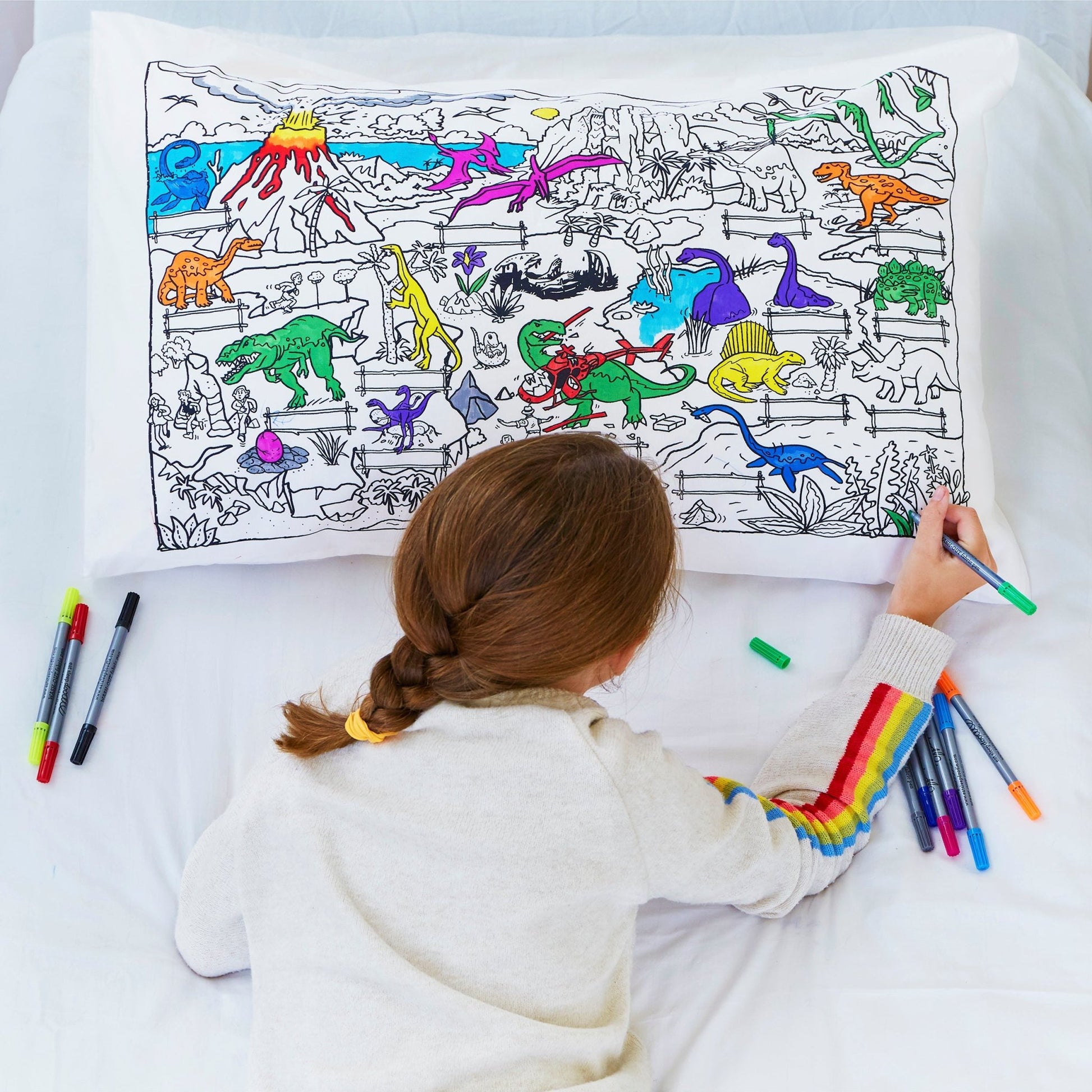 Pillowcase, Dinosaur - Le Petit Marché Home Furniture