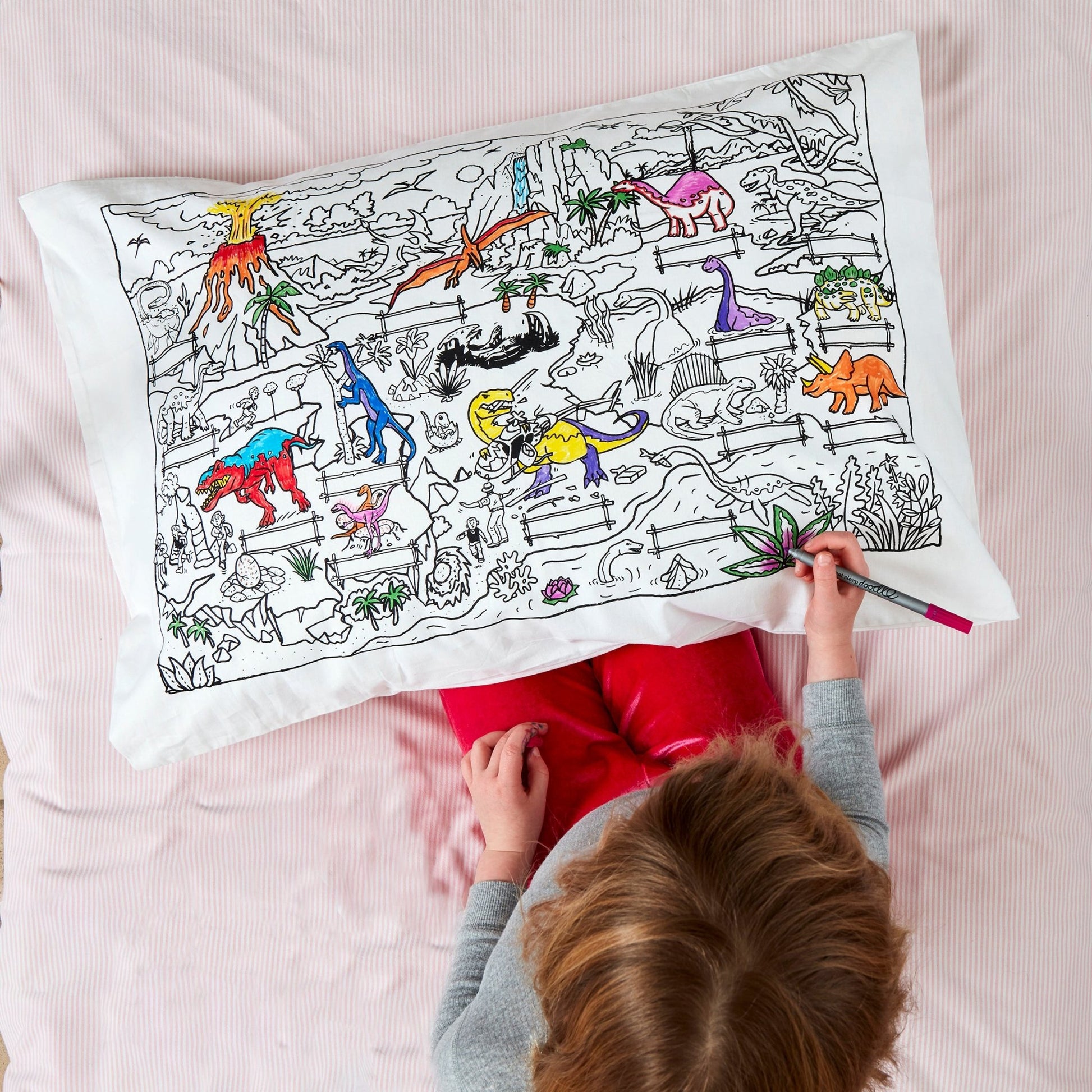 Pillowcase, Dinosaur - Le Petit Marché Home Furniture