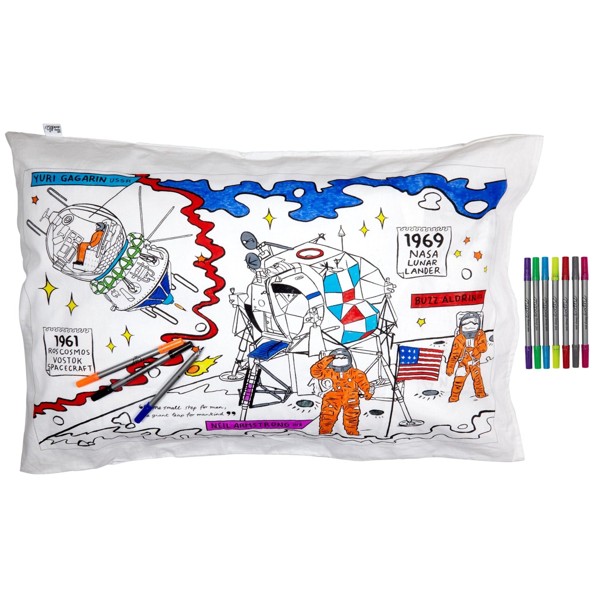 Pillowcase, Space Explorer - Le Petit Marché Home Furniture