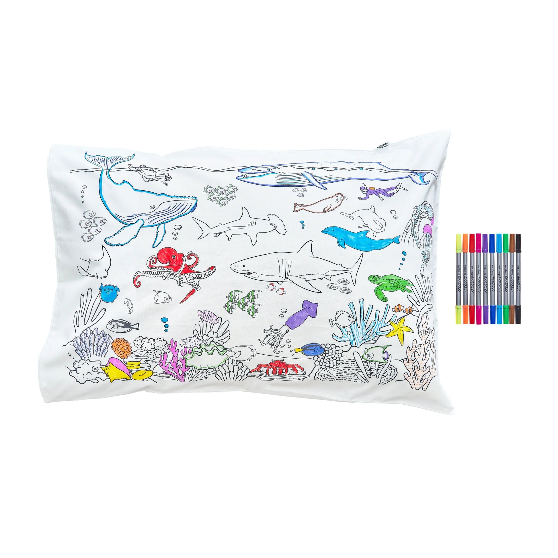 Pillowcase, Under the Sea - Le Petit Marché Home Furniture