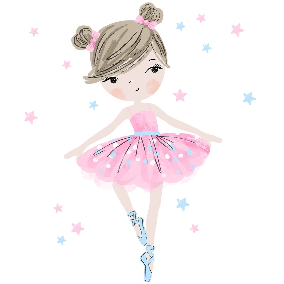 Pink Ballerina, Wall Stickers - Le Petit Marché Home Furniture