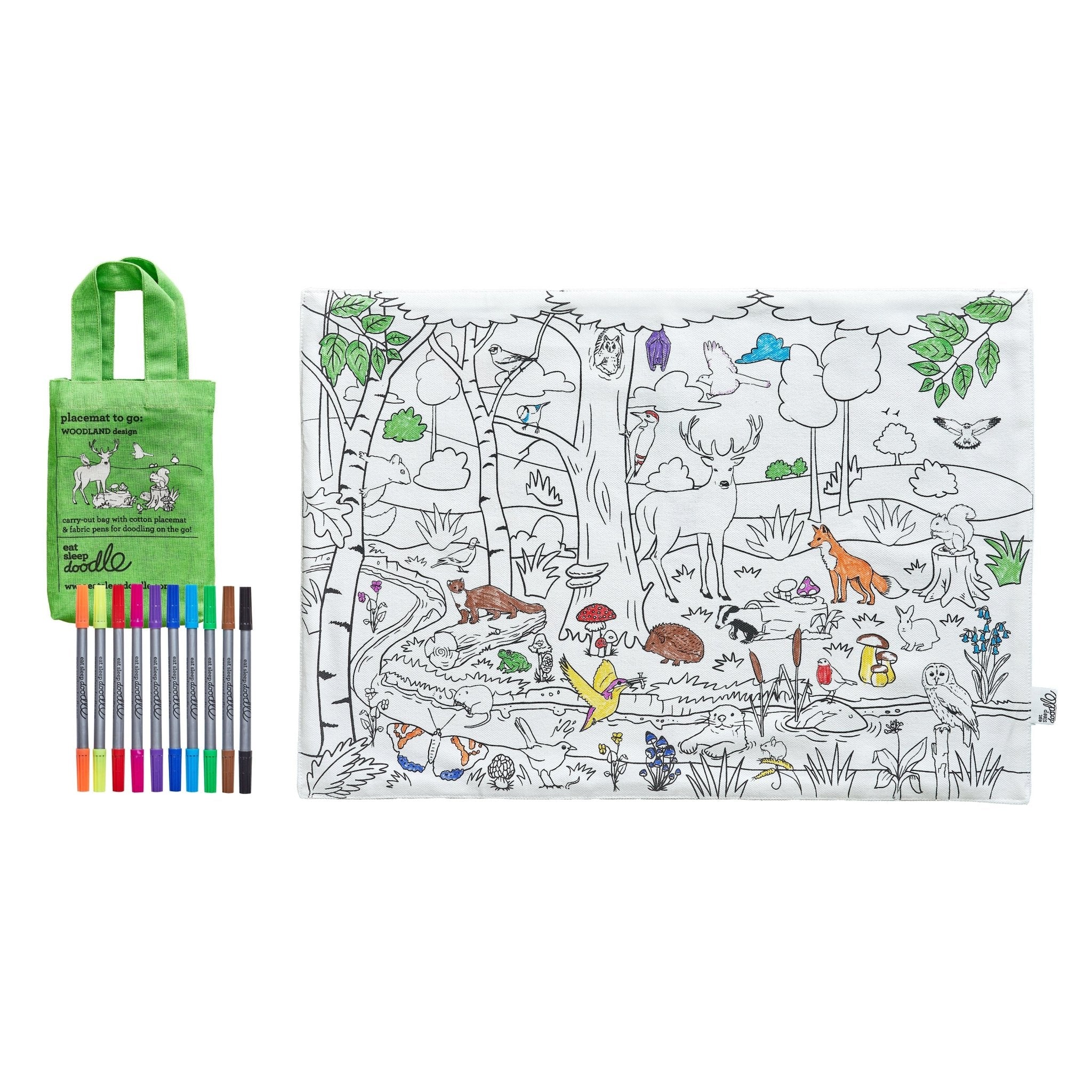 Placemat to Go, Woodland - Le Petit Marché Home Furniture