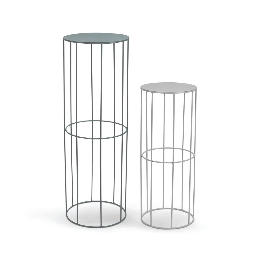 Plant Stand Grey - Set of 2 - Le Petit Marché Home Furniture