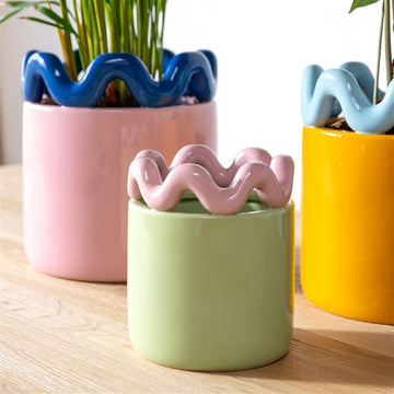 Planter sway green - Le Petit Marché Home Furniture