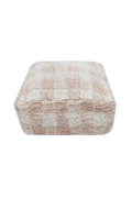 Pouf Vichy Rose - Le Petit Marché Home Furniture