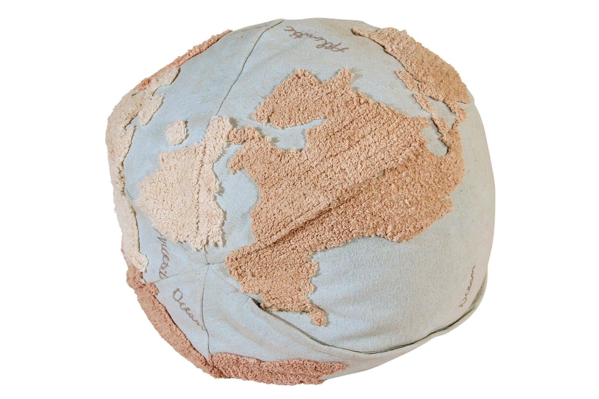 Pouf World Map - Le Petit Marché Home Furniture