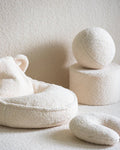 Pouffe, Cream White (Pre - Order) - Le Petit Marché Home Furniture