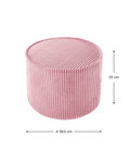 Pouffe, Pink Mousse (Pre - Order) - Le Petit Marché Home Furniture