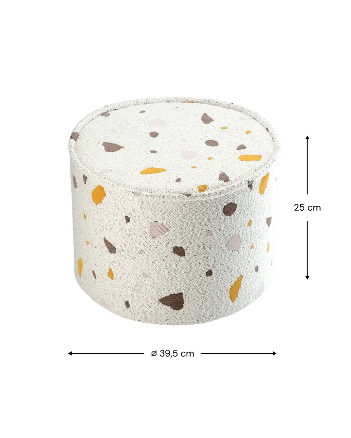 Pouffe, Terrazzo Marble (Pre - Order) - Le Petit Marché Home Furniture