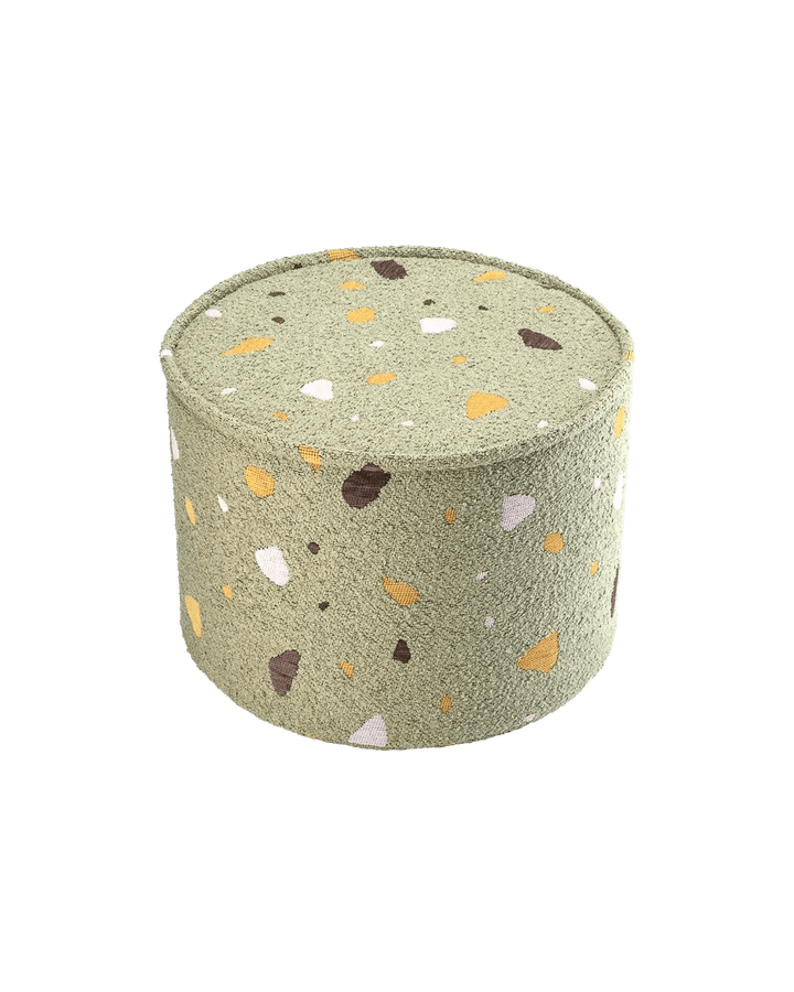 Pouffe, Terrazzo Moss (Pre - Order) - Le Petit Marché Home Furniture