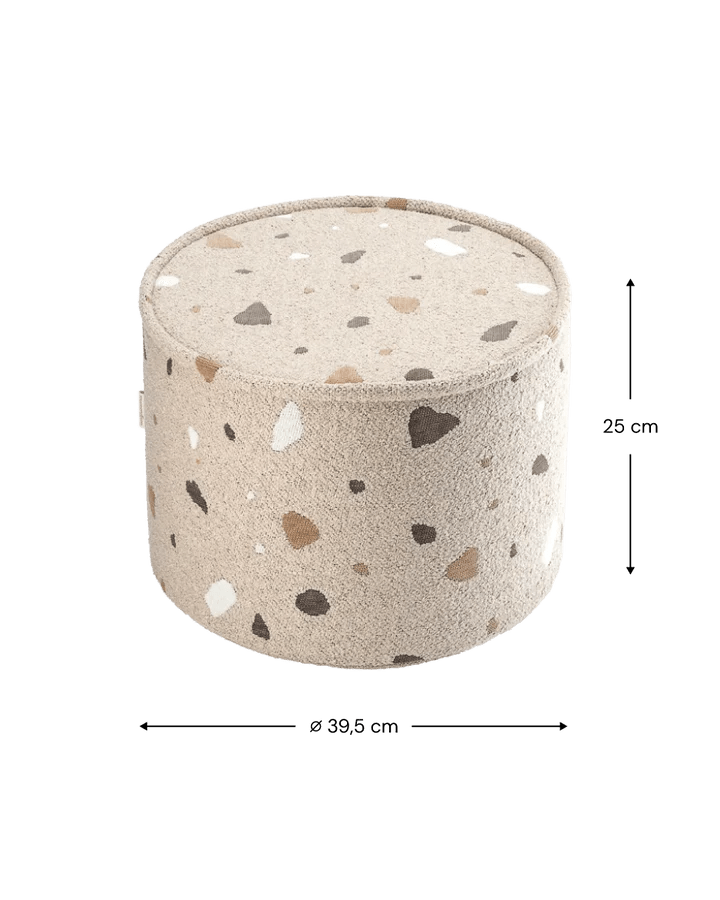 Pouffe, Terrazzo Sand (Pre - Order) - Le Petit Marché Home Furniture