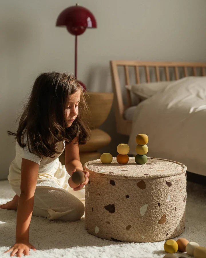 Pouffe, Terrazzo Sand (Pre - Order) - Le Petit Marché Home Furniture