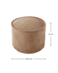 Pouffe, Toffee (Pre - Order) - Le Petit Marché Home Furniture