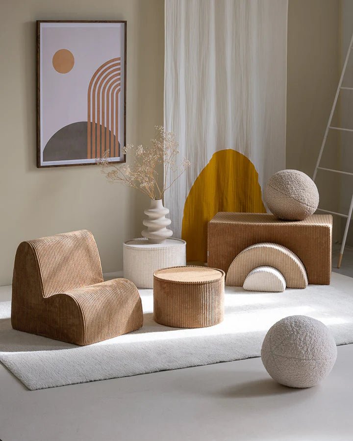 Pouffe, Toffee (Pre - Order) - Le Petit Marché Home Furniture