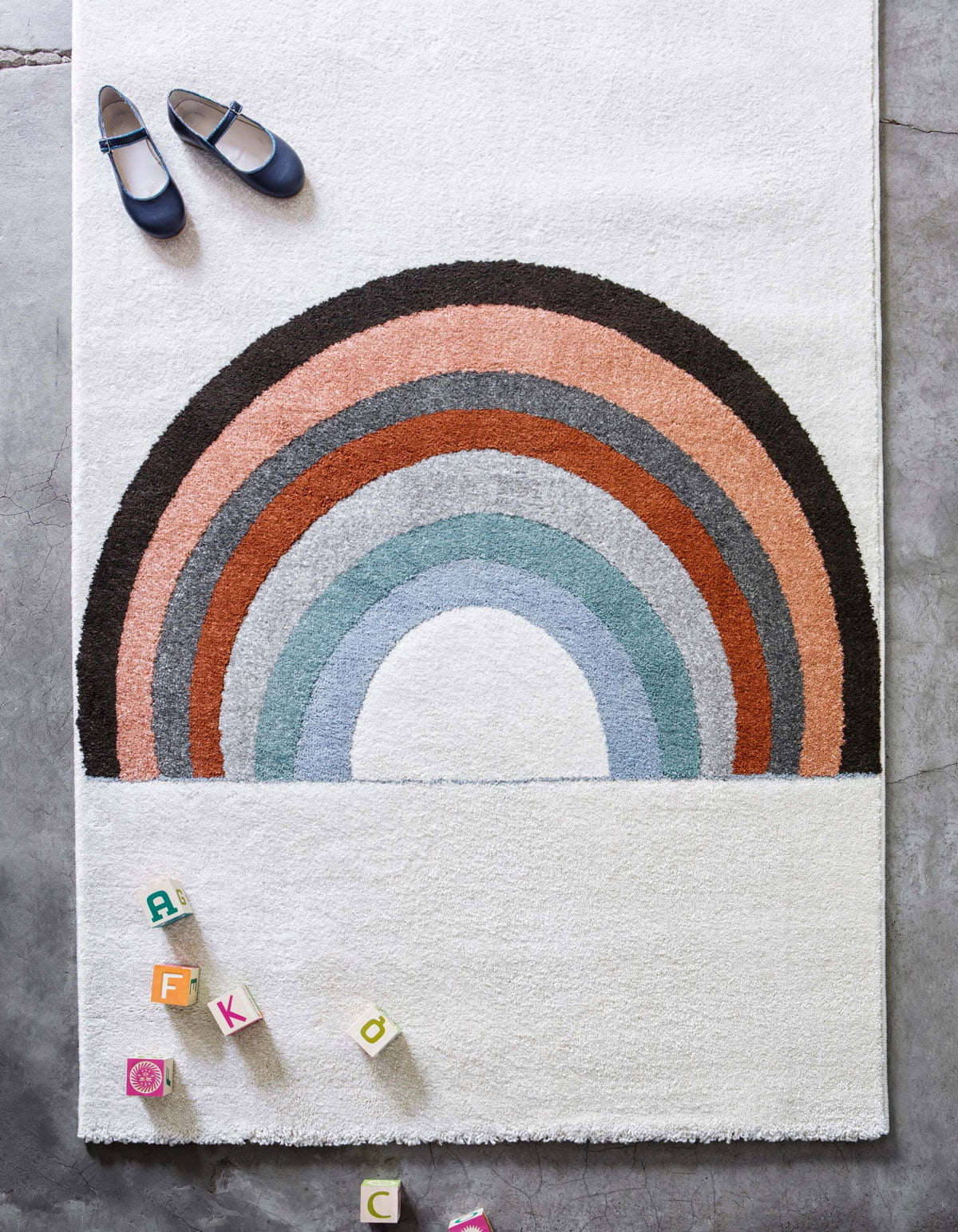 Rainbow Rug, 135x180cm - Le Petit Marché Home Furniture