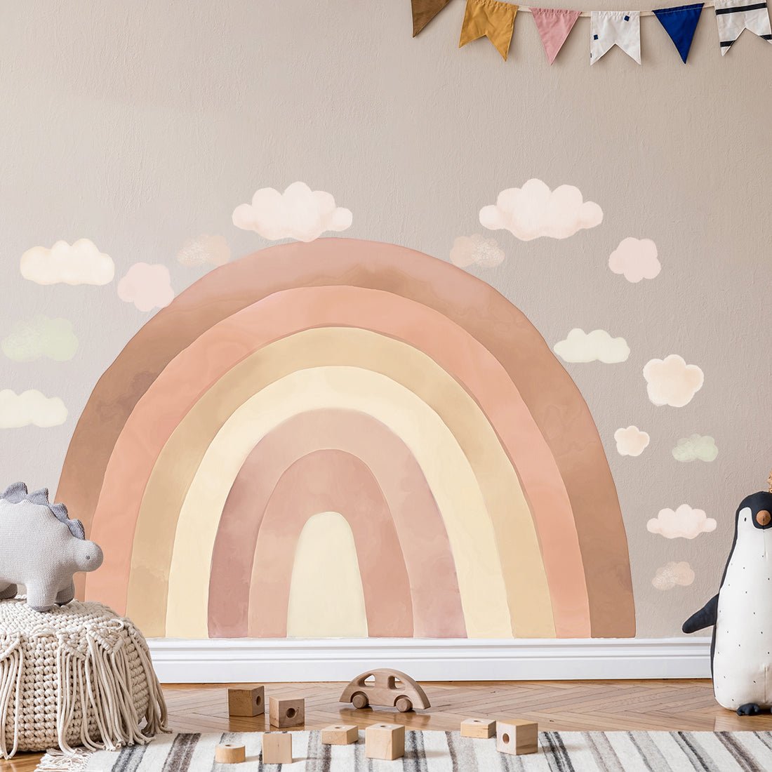 Rainbows Beige, Wall Stickers - Le Petit Marché Home Furniture