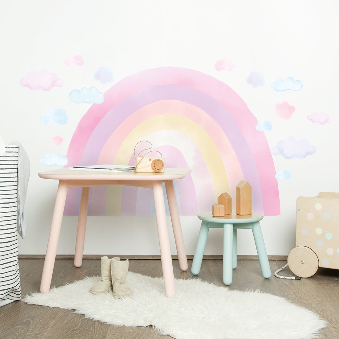 Rainbows Pink, Wall Stickers - Le Petit Marché Home Furniture