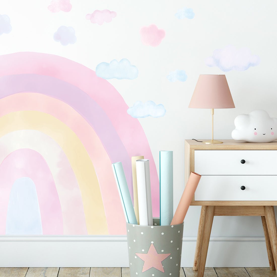 Rainbows Pink, Wall Stickers - Le Petit Marché Home Furniture