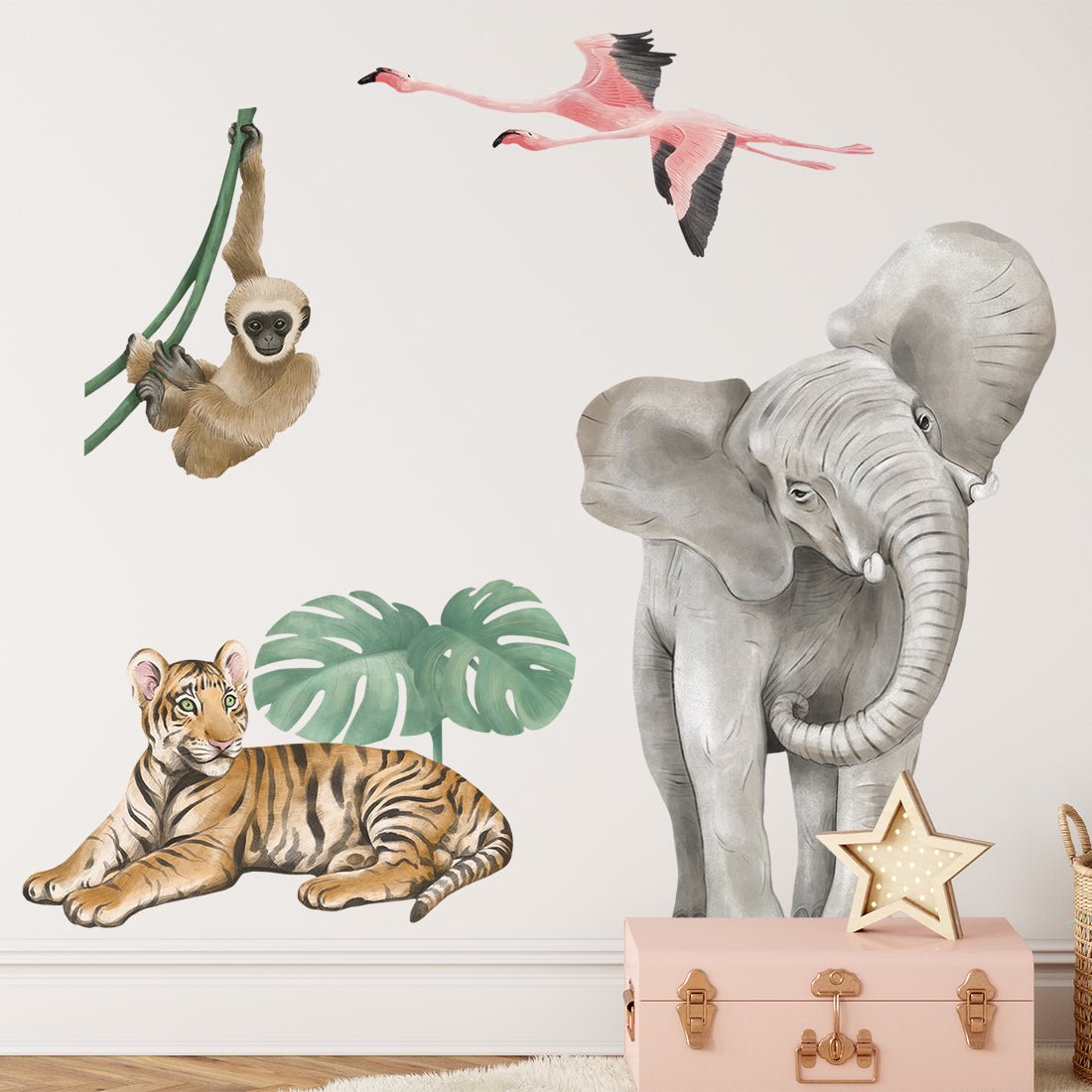 Safari Animals I, Wall Stickers - Le Petit Marché Home Furniture