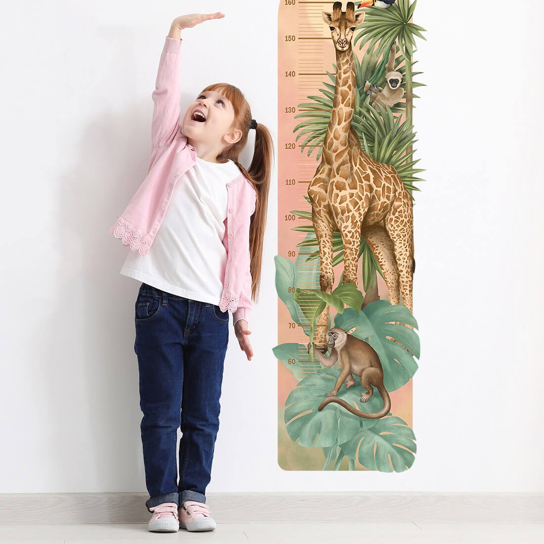 Safari, Height Measure, Wall Stickers - Le Petit Marché Home Furniture