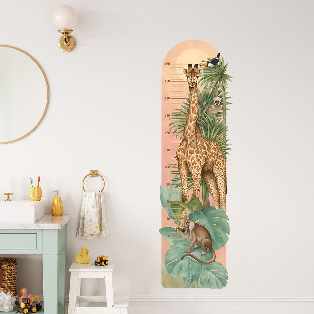 Safari, Height Measure, Wall Stickers - Le Petit Marché Home Furniture