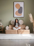 Settee Sofa, Brown Sugar (Pre - Order) - Le Petit Marché Home Furniture