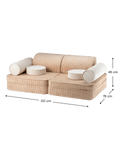 Sofa Settee, Brown Sugar - Le Petit Marché Home Furniture