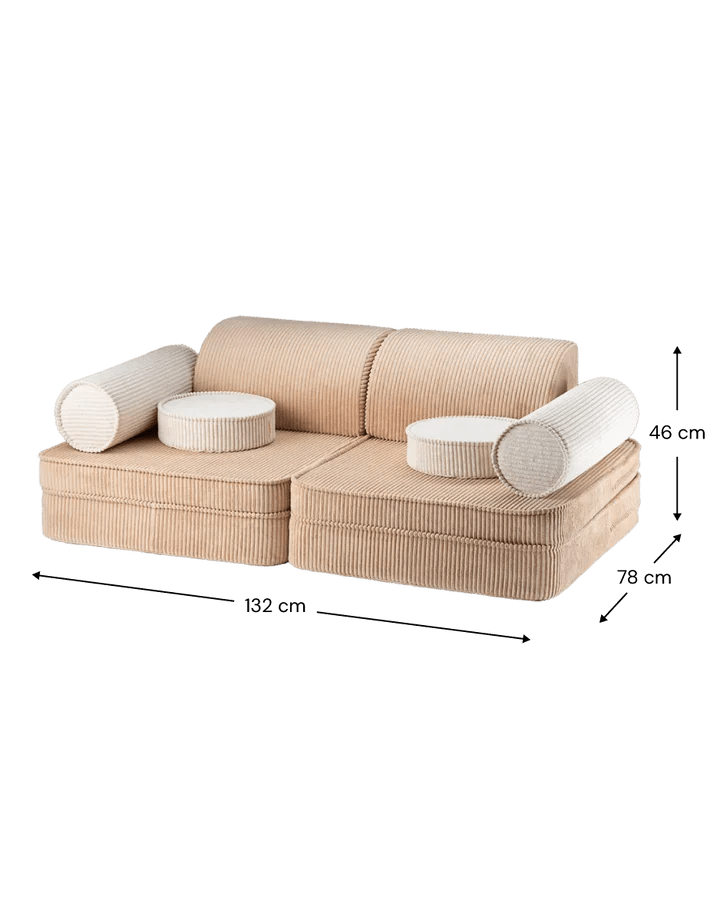 Sofa Settee, Brown Sugar - Le Petit Marché Home Furniture