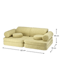 Sofa Settee, Matcha (Pre - Order) - Le Petit Marché Home Furniture