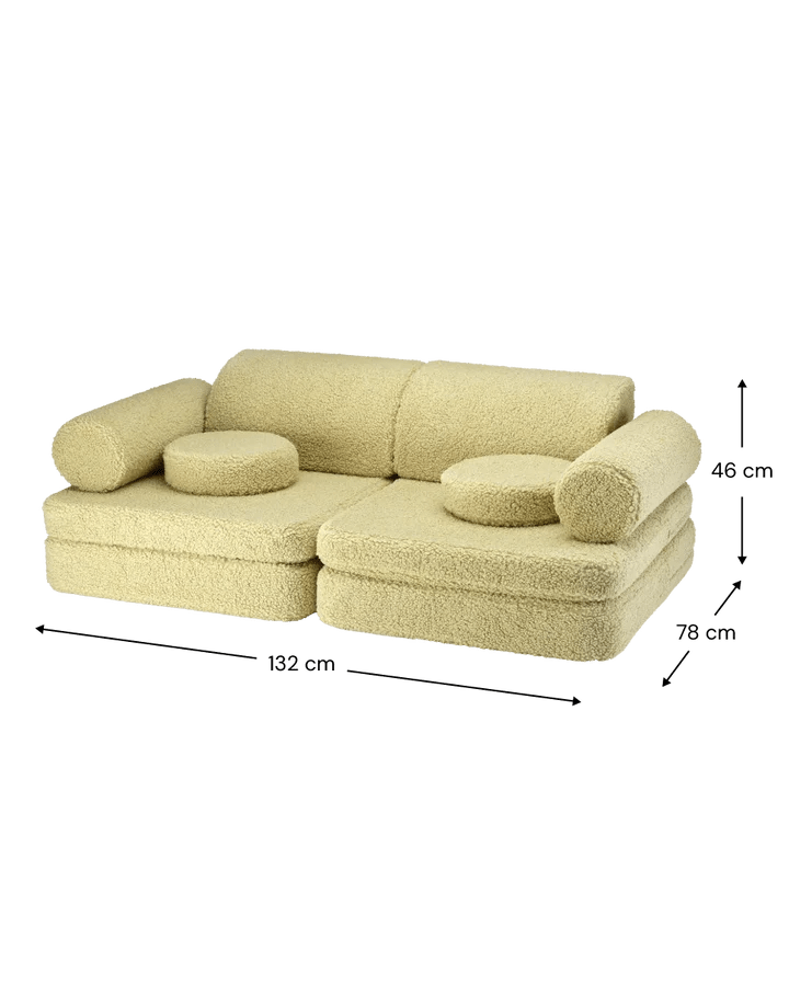 Sofa Settee, Matcha (Pre - Order) - Le Petit Marché Home Furniture