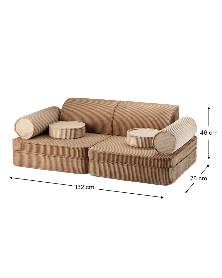 Sofa Settee, Toffee (Pre - Order) - Le Petit Marché Home Furniture