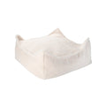 Square Ottoman, Cream White (Pre - Order) - Le Petit Marché Home Furniture