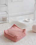 Square Ottoman, Guava (Pre - Order) - Le Petit Marché Home Furniture