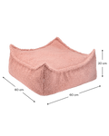 Square Ottoman, Guava (Pre - Order) - Le Petit Marché Home Furniture