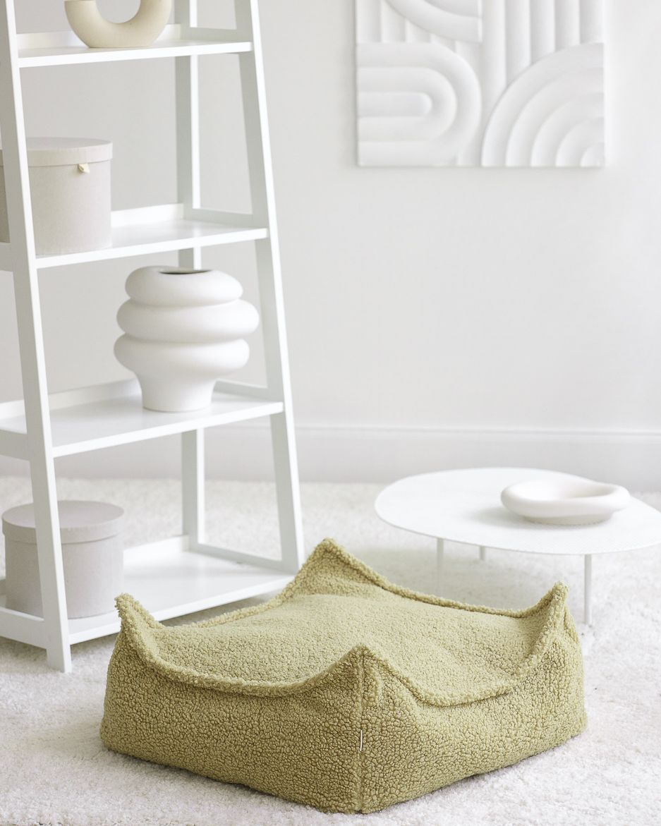 Square Ottoman, Matcha (Pre - Order) - Le Petit Marché Home Furniture