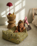 Square Ottoman, Terrazzo Moss (Pre - Order) - Le Petit Marché Home Furniture