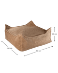 Square Ottoman, Toffee (Pre - Order) - Le Petit Marché Home Furniture