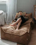 Square Ottoman, Toffee (Pre - Order) - Le Petit Marché Home Furniture