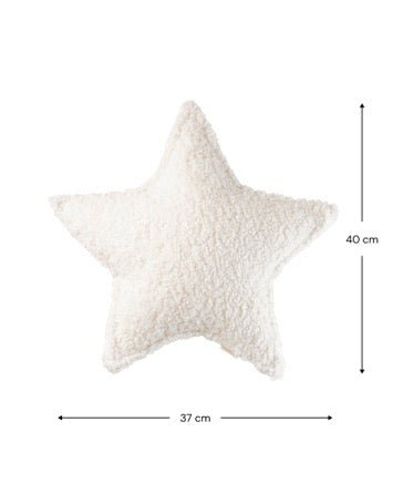 Star Cushion, Cream White (Pre - Order) - Le Petit Marché Home Furniture