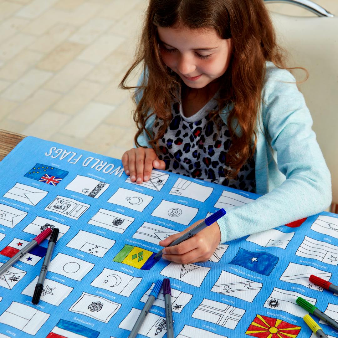 Tablecloth, World Flag - Le Petit Marché Home Furniture