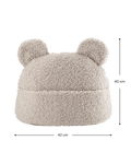 Teddy Cushion, Biscuit (Pre - Order) - Le Petit Marché Home Furniture