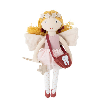 Tooth Fairy Doll Fedora, Rose, Cotton - Le Petit Marché Home Furniture