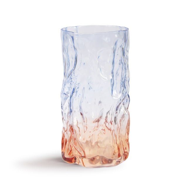 Vase trunk bicolour blue - Le Petit Marché Home Furniture