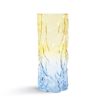 Vase trunk bicolour yellow - Le Petit Marché Home Furniture