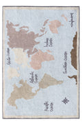 Vintage Map Washable Rug - Le Petit Marché Home Furniture