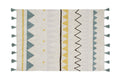 Washable Rug - Azteca - Vintage Blue - L - Le Petit Marché Home Furniture